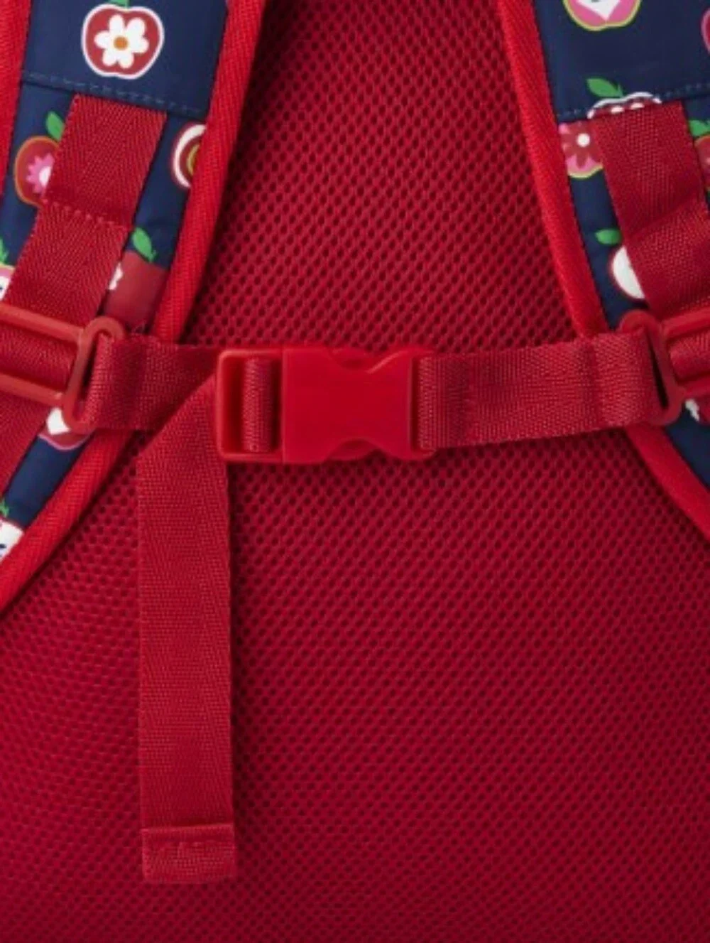 Gymboree Embroidered Apple Backpack for Kids Boys or Girls Unisex NEW Navy & Red